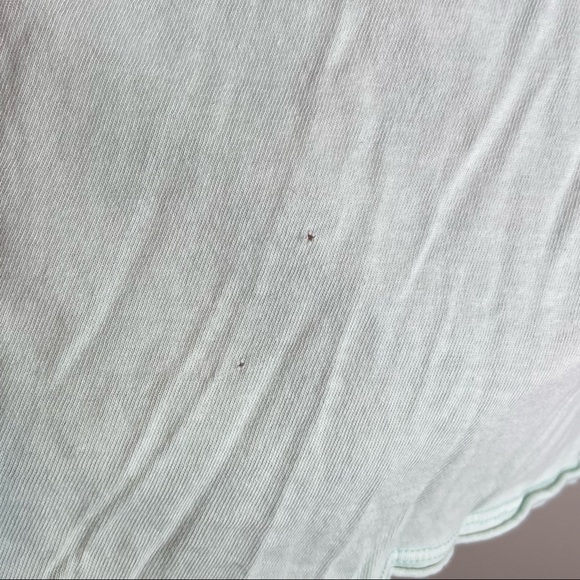 American Eagle lite blue cropped top sleeve top size extra small - Picture 3 of 6